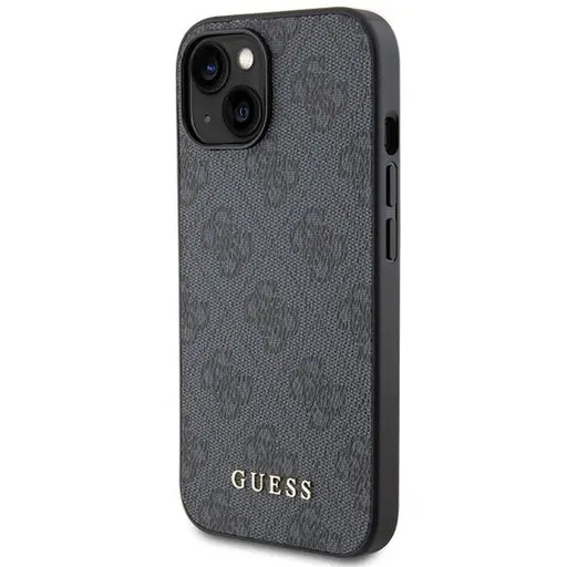 Guess 4G Metal Gold Logo iPhone 15 Case - Gray - Cell phone cases and covers<<<HurtelXML