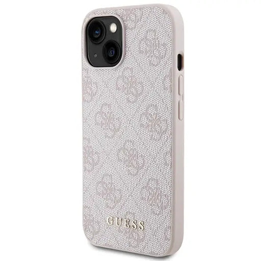 Guess 4G Metal Gold Logo iPhone 15 Plus Case - Pink - Cell phone cases and covers<<<HurtelXML