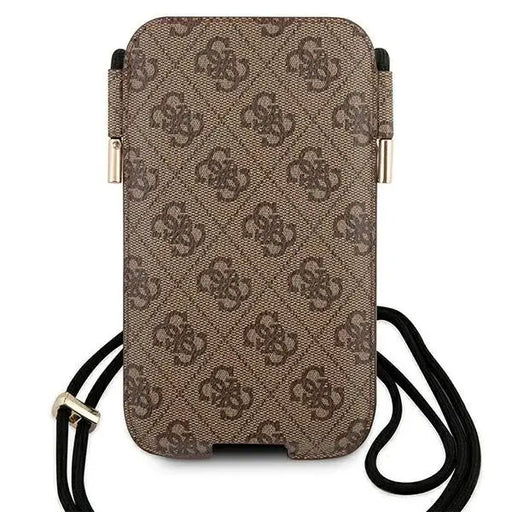 Guess 4G Metal Logo 6.7’’ Phone Bag - Brown - Cell phone cases and covers<<<HurtelXML