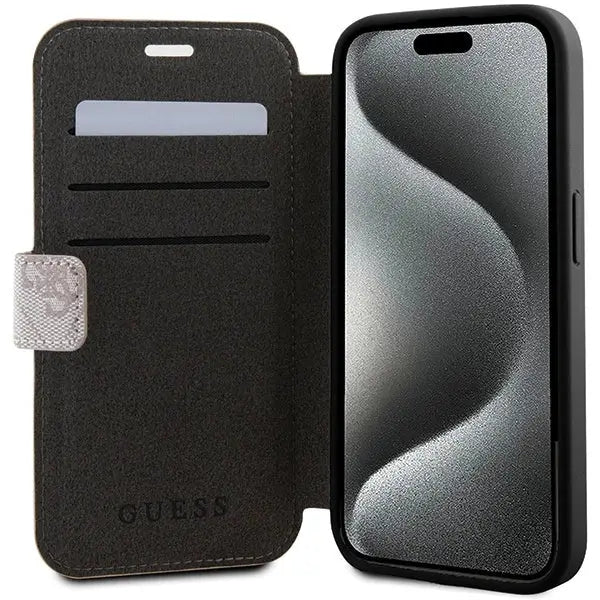 Guess 4G Metal Logo case for iPhone 15 Pro - pink - Cell phone cases and covers<<<HurtelXML