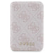 Guess 4G Metal Logo case set for iPhone 14 Pro + 5000mAh MagSafe power bank - pink - Cell phone cases