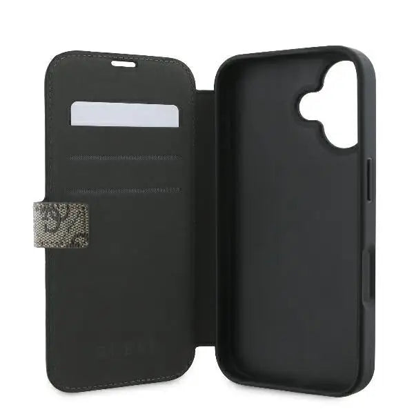 Guess 4G Metal Logo iPhone 16 Case - Brown - Cell phone cases and covers<<<HurtelXML