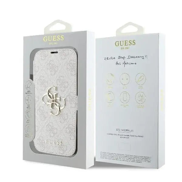 Guess 4G Metal Logo iPhone 16 Plus Case - Pink - Cell phone cases and covers<<<HurtelXML