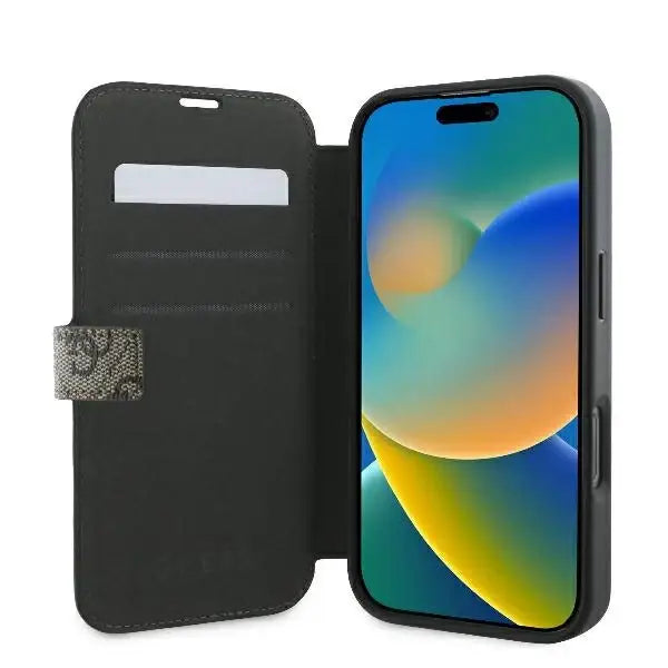Guess 4G Metal Logo iPhone 16 Pro Case - Brown - Cell phone cases and covers<<<HurtelXML