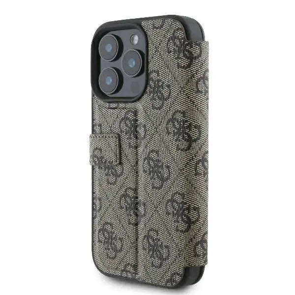 Guess 4G Metal Logo iPhone 16 Pro Case - Brown - Cell phone cases and covers<<<HurtelXML