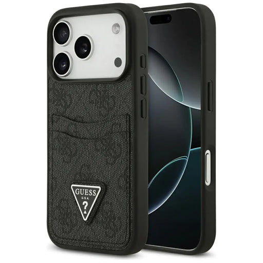 Guess 4G nauble Card Triangle case for iPhone 17 Pro - black - Cell phone cases and covers<<<HurtelXML