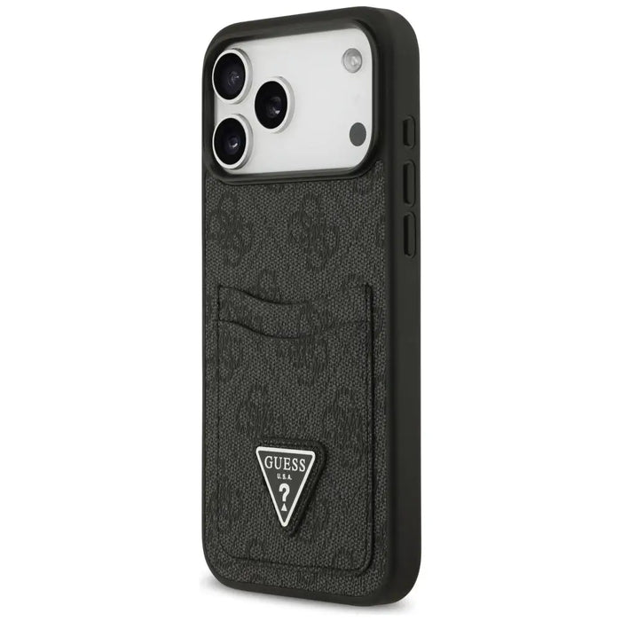 Guess 4G nauble Card Triangle case for iPhone 17 Pro Max - black - Cell phone cases and covers<<<HurtelXML