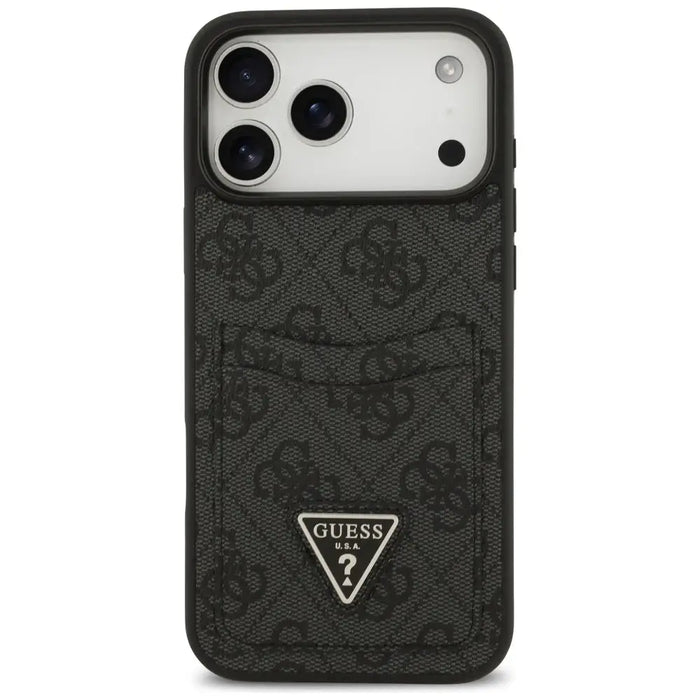 Guess 4G nauble Card Triangle case for iPhone 17 Pro Max - black - Cell phone cases and covers<<<HurtelXML
