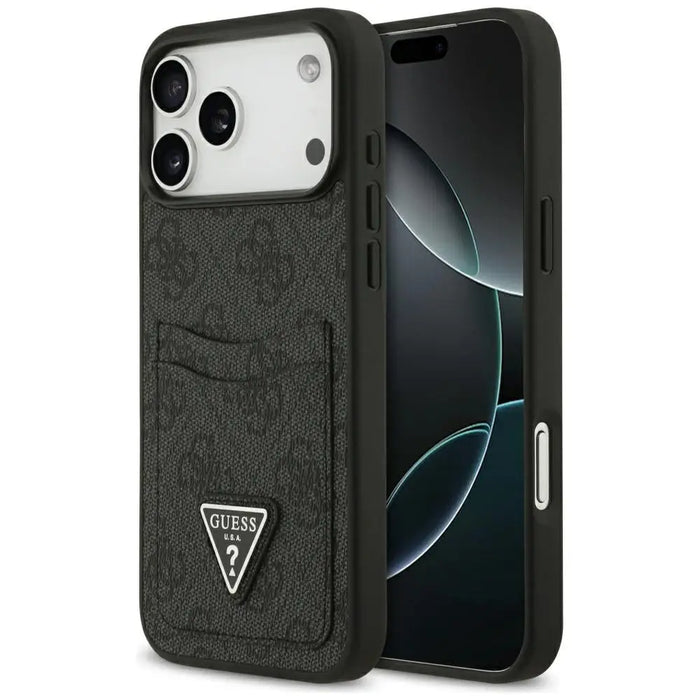 Guess 4G nauble Card Triangle case for iPhone 17 Pro Max - black - Cell phone cases and covers<<<HurtelXML