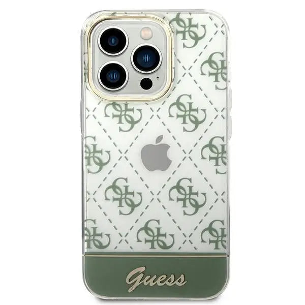 Guess 4G Pattern Script case for iPhone 14 Pro Max - khaki - Cell phone cases and covers<<<HurtelXML