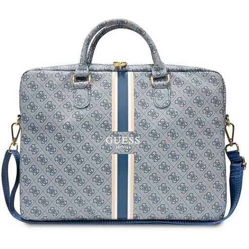Guess 4G Printed Stripes bag for a 16’’ laptop - blue - Laptop bags<<<HurtelXML