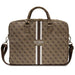 Guess 4G Printed Stripes bag for a 16’’ laptop - brown - Laptop bags<<<HurtelXML