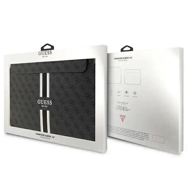 Guess 4G Printed Stripes cover for a 16’’ laptop - black - Laptop bags<<<HurtelXML