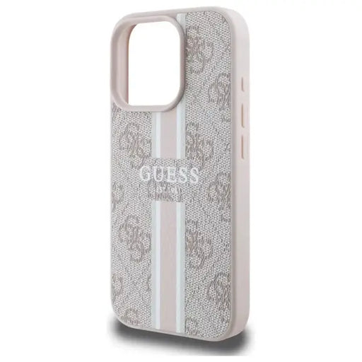 Guess 4G Printed Stripes MagSafe Case for iPhone 16 Pro Max - Pink - Cell phone cases and covers<<<HurtelXML