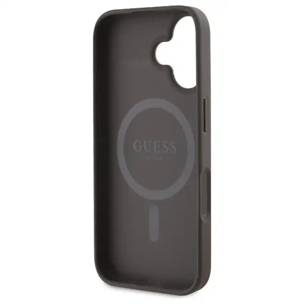 Guess 4G Printed Stripes MagSafe iPhone 16 Case - Brown - Cell phone cases and covers<<<HurtelXML