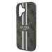 Guess 4G Printed Stripes MagSafe iPhone 16 Plus Case - Brown - Cell phone cases and covers<<<HurtelXML
