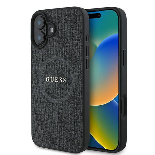 Guess 4G Ring Classic Logo MagSafe case for iPhone 16 Plus - black - Cell phone cases and covers<<<HurtelXML