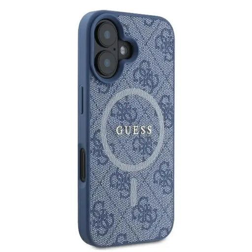Guess 4G Ring Classic Logo MagSafe case for iPhone 16 Plus - blue - Cell phone cases and covers<<<HurtelXML