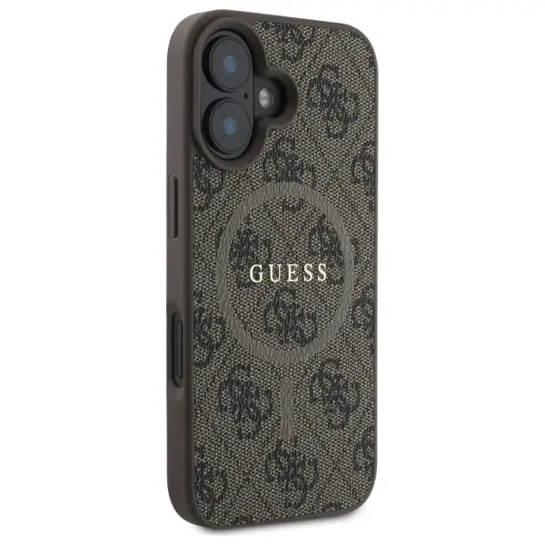 Guess 4G Ring Classic Logo MagSafe iPhone 16 Case - Brown - Cell phone cases and covers<<<HurtelXML