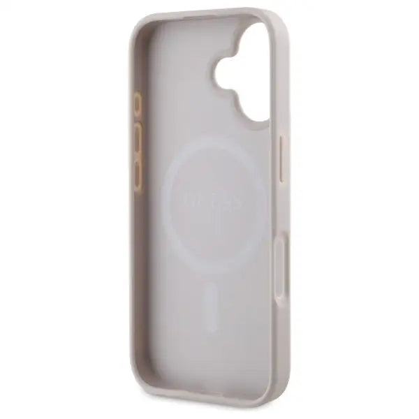 Guess 4G Ring Classic Logo MagSafe iPhone 16 Case - Pink - Cell phone cases and covers<<<HurtelXML