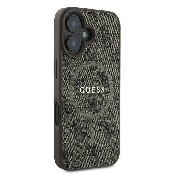 Guess 4G Ring Classic Logo MagSafe iPhone 16 Plus Case - Brown - Cell phone cases and covers<<<HurtelXML