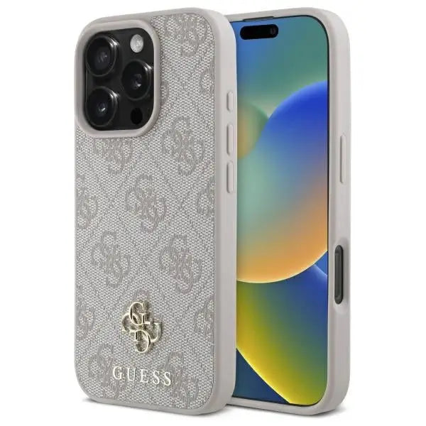 Guess 4G Small Classic MagSafe case for iPhone 16 Pro Max - pink - Cell phone cases and covers<<<HurtelXML