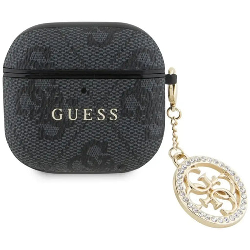 Guess 4G Strass Charm Case for AirPods 4 - Black - Cell phone cases and covers<<<HurtelXML