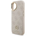 Guess 4G Strass Logo & Big Strap Metal Buttons MagSafe Case for iPhone 17 - Pink - Cell phone cases