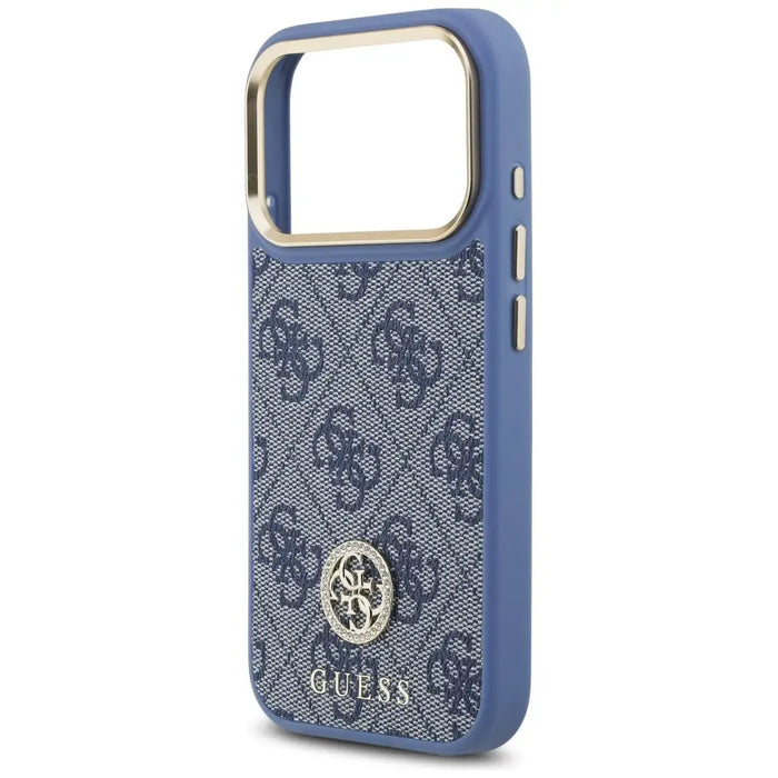 Guess 4G Strass Logo MagSafe Case for iPhone 17 Pro - Blue - Cell phone cases and covers<<<HurtelXML
