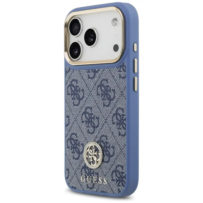 Guess 4G Strass Logo MagSafe Case for iPhone 17 Pro - Blue - Cell phone cases and covers<<<HurtelXML