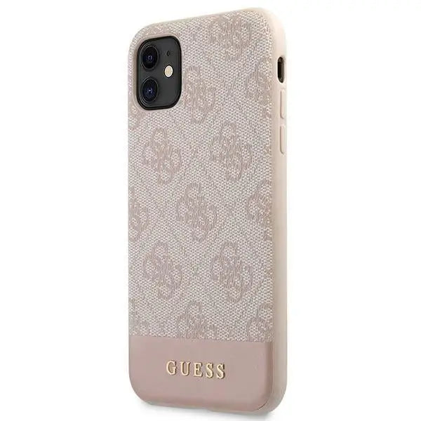 Guess 4G Stripe Collection Case for iPhone 11 / Xr 6.1’’ - Pink - Cell phone cases and covers<<<HurtelXML
