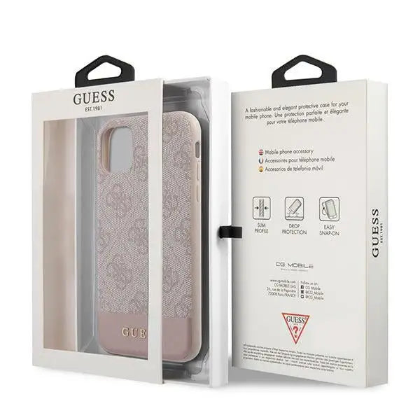 Guess 4G Stripe Collection Case for iPhone 11 / Xr 6.1’’ - Pink - Cell phone cases and covers<<<HurtelXML