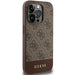 Guess 4G Stripe Collection case for iPhone 15 Pro Max - brown - Cell phone cases and covers<<<HurtelXML