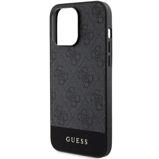 Guess 4G Stripe Collection case for iPhone 15 Pro Max - gray - Cell phone cases and covers<<<HurtelXML