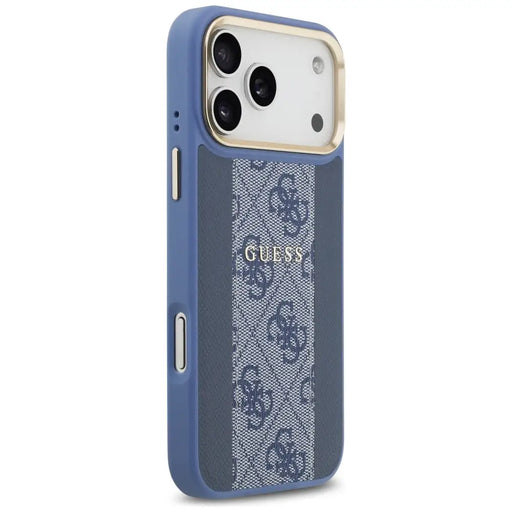 Guess 4G Stripe MagSafe Case for iPhone 17 Pro Max - Blue - Cell phone cases and covers<<<HurtelXML