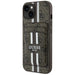 Guess 4G Stripes case with Magsafe wallet for iPhone 15 brown - Cell phone cases and covers<<<HurtelXML