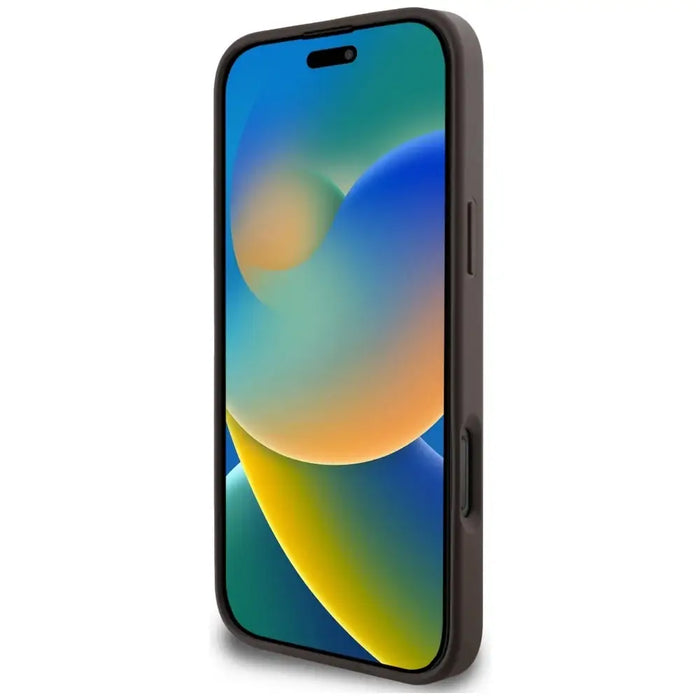 Guess 4G Stripes case with Magsafe wallet for iPhone 16 Pro Max brown - Cell phone cases and covers<<<HurtelXML