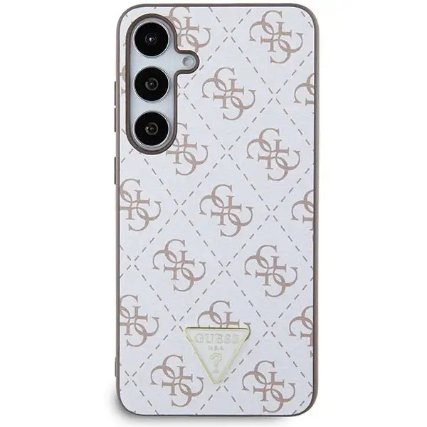 Guess 4G Triangle case for Samsung Galaxy S24+ - white - Cell phone cases and covers<<<HurtelXML