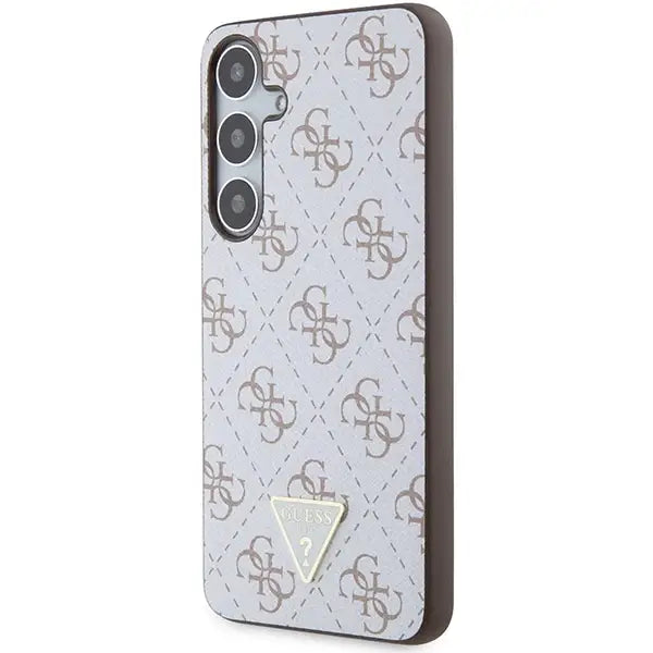 Guess 4G Triangle case for Samsung Galaxy S24+ - white - Cell phone cases and covers<<<HurtelXML