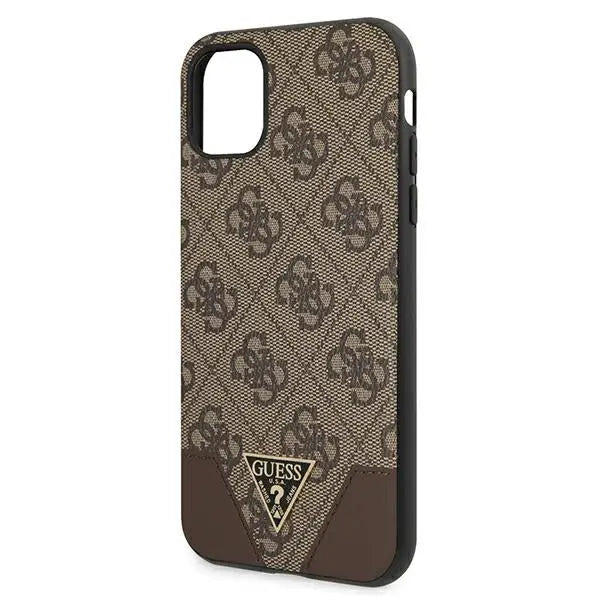 Guess 4G Triangle Collection case for iPhone 11 6.1’’ / Xr 6.1’’ - brown - Cell phone cases and covers<<<HurtelXML