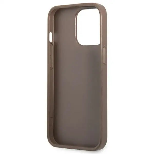 Guess 4G Triangle Logo Cardslot Case for iPhone 13 Pro / 13 - Brown - Cell phone cases and covers<<<HurtelXML