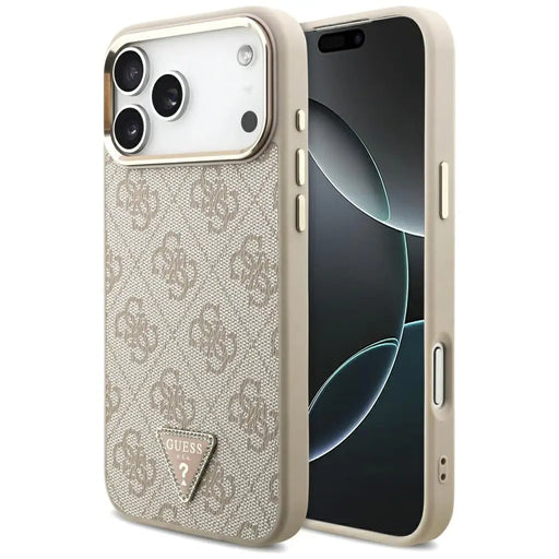 Guess 4G Triangle Logo MagSafe Case for iPhone 17 Pro Max - Rose Gold - Cell phone cases and covers<<<HurtelXML