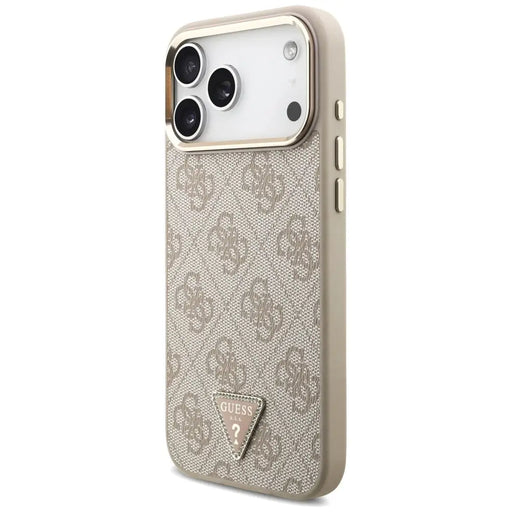 Guess 4G Triangle Logo MagSafe Case for iPhone 17 Pro Max - Rose Gold - Cell phone cases and covers<<<HurtelXML