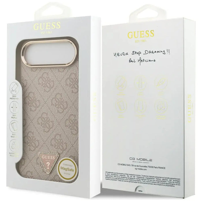 Guess 4G Triangle Logo MagSafe Case for iPhone Air - Rose Gold - Cell phone cases and covers<<<HurtelXML