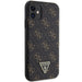 Guess 4G Triangle Metal Logo case for iPhone 11 / XR - black - Cell phone cases and covers<<<HurtelXML