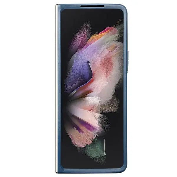 Guess 4G Triangle Strass Case for Samsung Galaxy Z Fold 5 - Blue - Cell phone cases and covers<<<HurtelXML
