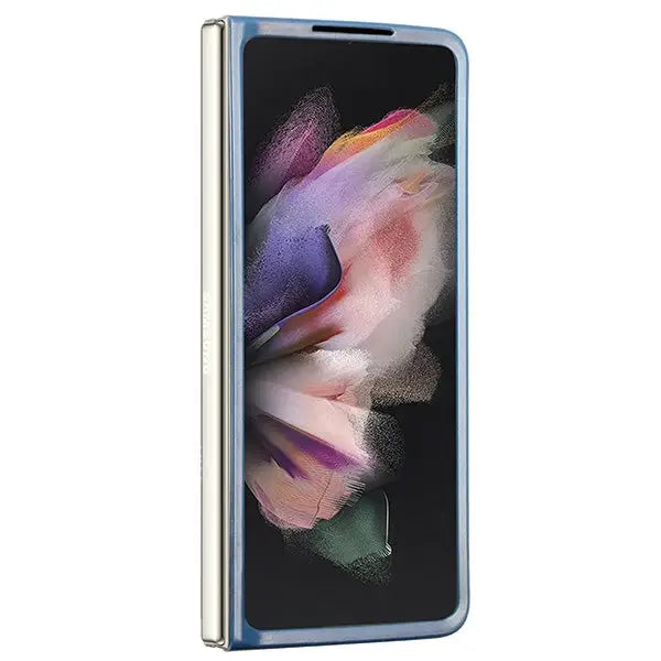 Guess 4G Triangle Strass Case for Samsung Galaxy Z Fold 5 - Blue - Cell phone cases and covers<<<HurtelXML