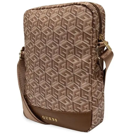 Guess Bag GUTB10HGCFSEW 10’’ brown/brown GCube Stripe Tablet Bag - Others<<<HurtelXML