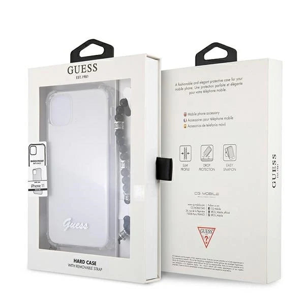 Guess Black Pearl Case for iPhone 11 6.1’’ / Xr - Transparent - Cell phone cases and covers<<<HurtelXML