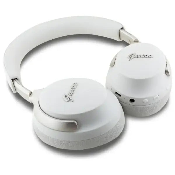 Guess Bluetooth ANC Headphones GUBHC22PSFCSME Beige/Beige Metal Script Logo - Headphones and speakers<<<HurtelXML